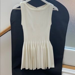 White mini dress /alaia style